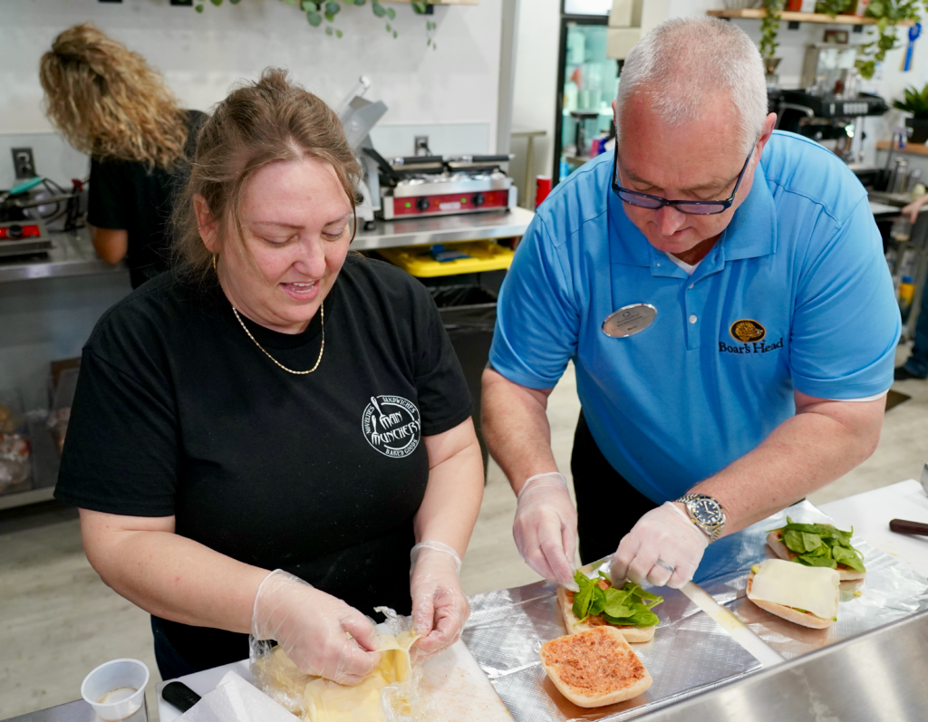 Amy with boar's head rep