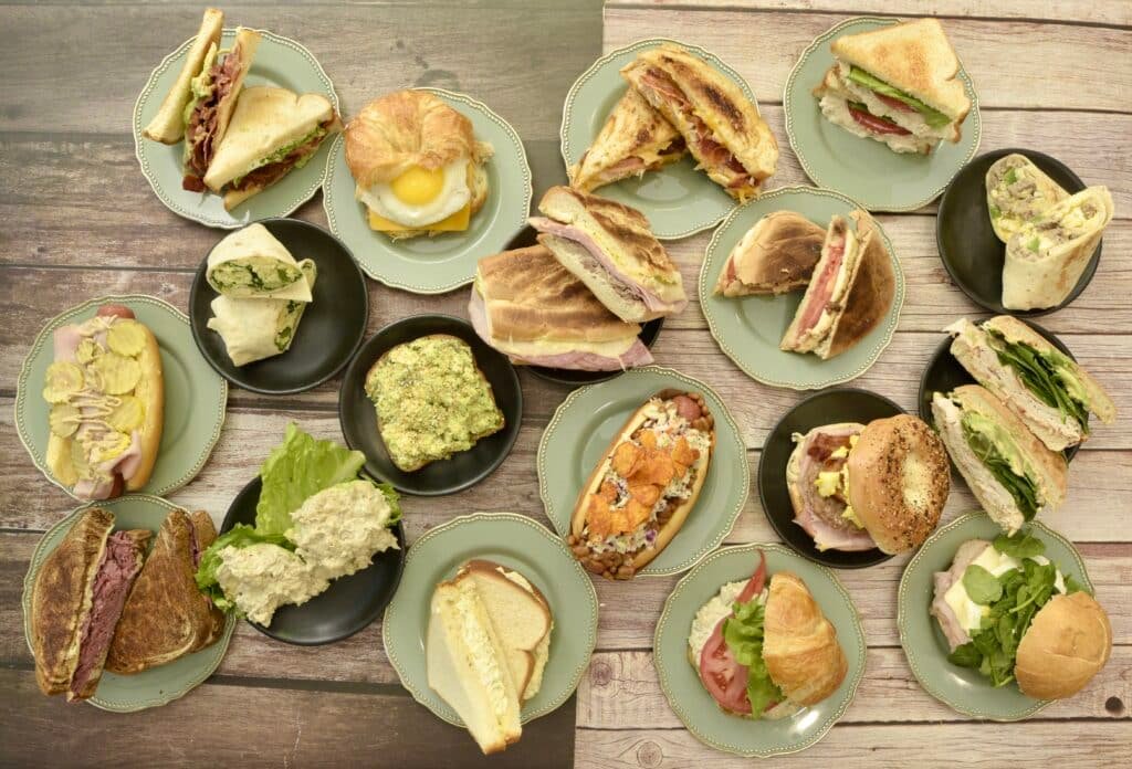 main munchery sandwiches on table