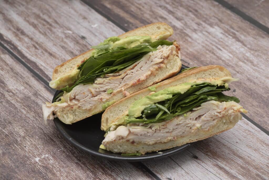 turkey spinach avocado sandwich